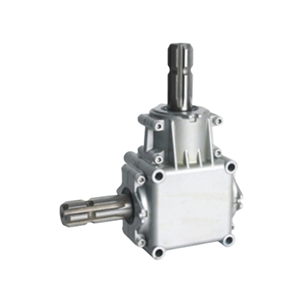 Riduttore conico a spirale con albero scanalato in alluminio serie BA1082 per macchine agricole